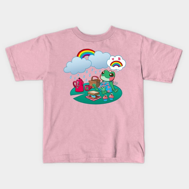 Rainbow Day Kids T-Shirt by CherryTeddy